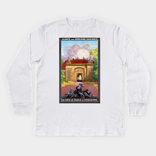 Vintage Travel Poster France Phalsbourg Kids Long Sleeve T-Shirt